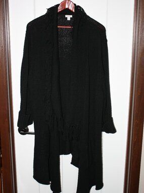 Relativity, Black Sweater cardigan, Size 3X